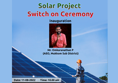 Solar Project Switch On Ceremony